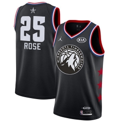 Timberwolves 25 Derrick Rose Black Basketball Jordan Swingman 2019 All Star Game Jersey