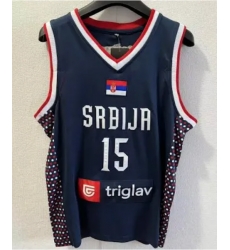 SRBIJA Blue #15 Men Women Jersey