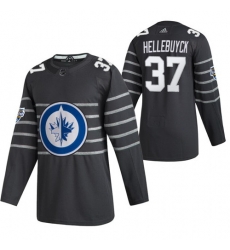 Jets 37 Connor Hellebuyck Gray 2020 NHL All Star Game Adidas Jersey