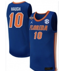 Men Florida Gators  10 Thomas Haugh Royal Limited College Basketball Jersey