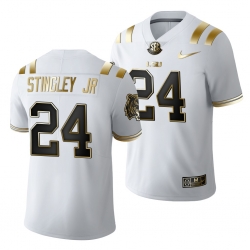 Lsu Tigers Derek Stingley Jr. 2021 22 Golden Edition Limited Football White Jersey