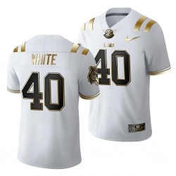 Lsu Tigers Devin White Golden Edition Limited Nfl White Jersey