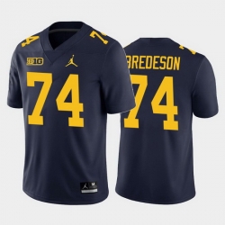 Michigan Wolverines Ben Bredeson Navy Home Men'S Jersey