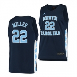 North Carolina Tar Heels Walker Miller Navy Alternate Men Jersey