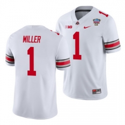 Ohio State Buckeyes Braxton Miller White 2021 Sugar Bowl College Football Jersey