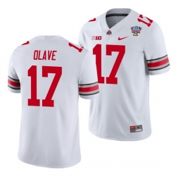 Ohio State Buckeyes Chris Olave White 2021 Sugar Bowl College Football Jersey