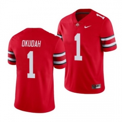 Ohio State Buckeyes Jeff Okudah Scarlet Game Men'S Jersey