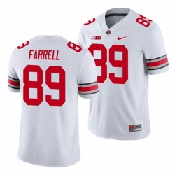 Ohio State Buckeyes Luke Farrell White Game Men'S Jersey