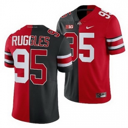 Ohio State Buckeyes Noah Ruggles Scarlet Black Split Edition Men Jersey