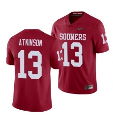 Oklahoma Sooners Colt Atkinson Crimson College Football Men'S Jersey