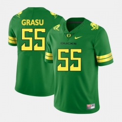 Men Oregon Ducks Hroniss Grasu College Football Green Jersey