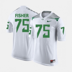 Men Oregon Ducks Jake Fisher College Football White Jersey