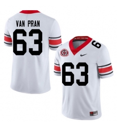 2020 Men #63 Sedrick Van Pran Georgia Bulldogs 1980 National Champions 40th Anniversary College Foot