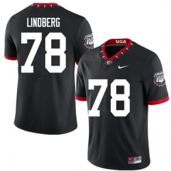 2020 Men #78 Chad Lindberg Georgia Bulldogs Mascot 100th Anniversary College Football Jerseys Sale-B