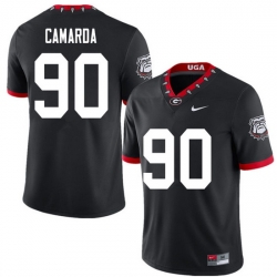 2020 Men #90 Jake Camarda Georgia Bulldogs Mascot 100th Anniversary College Football Jerseys Sale-Bl