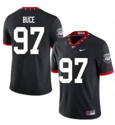 2020 Men #97 Brooks Buce Georgia Bulldogs Mascot 100th Anniversary College Football Jerseys Sale-Bla