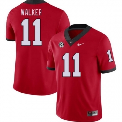 Men #11 Jalon Walker Georgia Bulldogs College Football Jerseys Stitched-Red