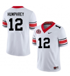 Men #12 Julian Humphrey Georgia Bulldogs College Football Jerseys Sale-40th Anniversary