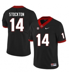 Men #14 Gunner Stockton Georgia Bulldogs College Football Jerseys Sale-Black Anniversary