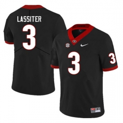 Men #3 Kamari Lassiter Georgia Bulldogs College Football Jerseys Sale-Black