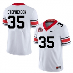 Men #35 Lorenzo Stephenson Georgia Bulldogs College Football Jerseys Sale-40th Anniversary