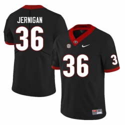 Men #36 Randon Jernigan Georgia Bulldogs College Football Jerseys Sale-Black Anniversary