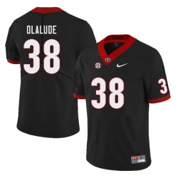 Men #38 Aaron Olalude Georgia Bulldogs College Football Jerseys Sale-Black