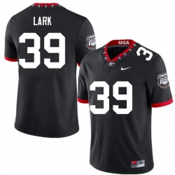 Men #39 Collin Lark Georgia Bulldogs College Football Jerseys Sale-100th Anniversary