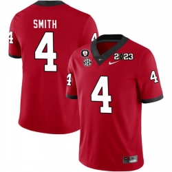 Men #4 Nolan Smith Georgia Bulldogs 2022-23 CTP National Championship Football Jerseys