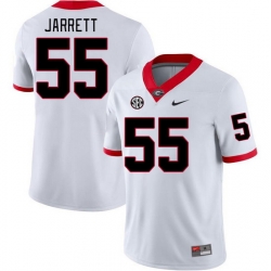 Men #55 Jamaal Jarrett Georgia Bulldogs College Football Jerseys Stitched-White