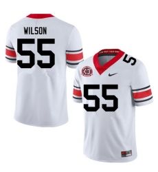 Men #55 Jared Wilson Georgia Bulldogs College Football Jerseys Sale-40th Anniversary