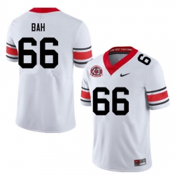 Men #66 Aliou Bah Georgia Bulldogs College Football Jerseys Sale-40th Anniversary