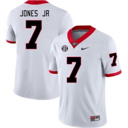 Men #7 Marvin Jones Jr Georgia Bulldogs College Football Jerseys Stitched-White