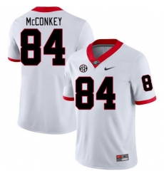 Men #84 Ladd McConkey Georgia Bulldogs College Football Jerseys Stitched-White