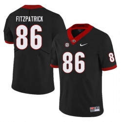 Men #86 John FitzPatrick Georgia Bulldogs College Football Jerseys Sale-Black