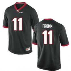 Men Georgia Bulldogs #11 Jake Fromm College Football Jerseys-Black