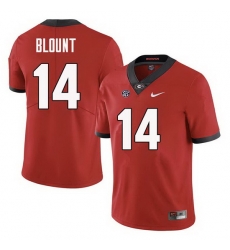 Men Georgia Bulldogs #14 Trey Blount College Football Jerseys Sale-Red