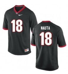 Men Georgia Bulldogs #18 Isaac Nauta College Football Jerseys-Black