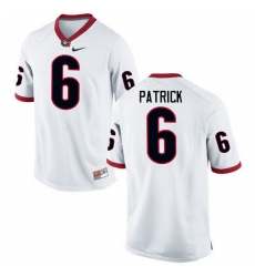 Men Georgia Bulldogs #6 Natrez Patrick College Football Jerseys-White