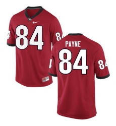 Men Georgia Bulldogs #84 Wyatt Payne College Football Jerseys-Red