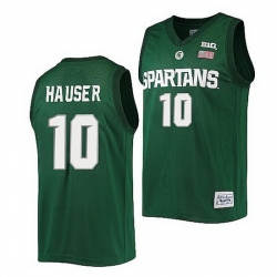 Michigan State Spartans Joey Hauser Green Alumni Commemorative Classic Jersey