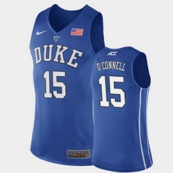 Duke Blue Devils Alex O'Connell Royal Authentic Men'S Jersey