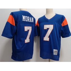 Blue Mountain State 7 Alex Moran Blue Stitched Football Jersey