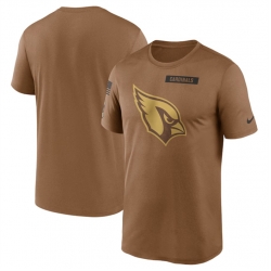 Men Arizona Cardinals 2023 Brown Salute To Service Legend Performance T Shirt