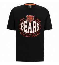 Men Chicago Bears Black BOSS X Trap T Shirt