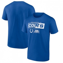 Men Indianapolis Colts Blue X Bud Light T Shirt