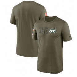 Men New York Jets Olive 2022 Salute To Service Legend Team T Shirt