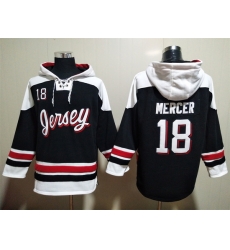 Men New Jersey Devils 18 Dawson Mercer Black Stitched Hoody