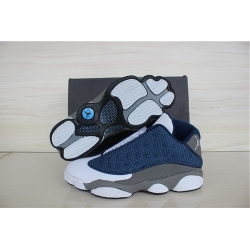 Air Jordan 13 Shoes 2015 Mens Low Navy Blue White Grey