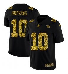 Arizona Cardinals 10 DeAndre Hopkins Men Nike Leopard Print Fashion Vapor Limited NFL Jersey Black